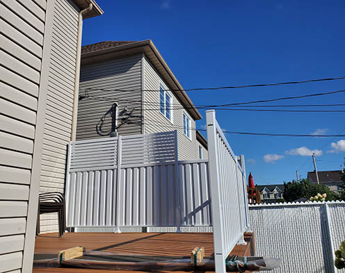 Privacy fence Saint-Sauveur profiled aluminium