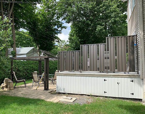 Privacy fence Sainte-Agathe-des-Monts aluminum partitions 